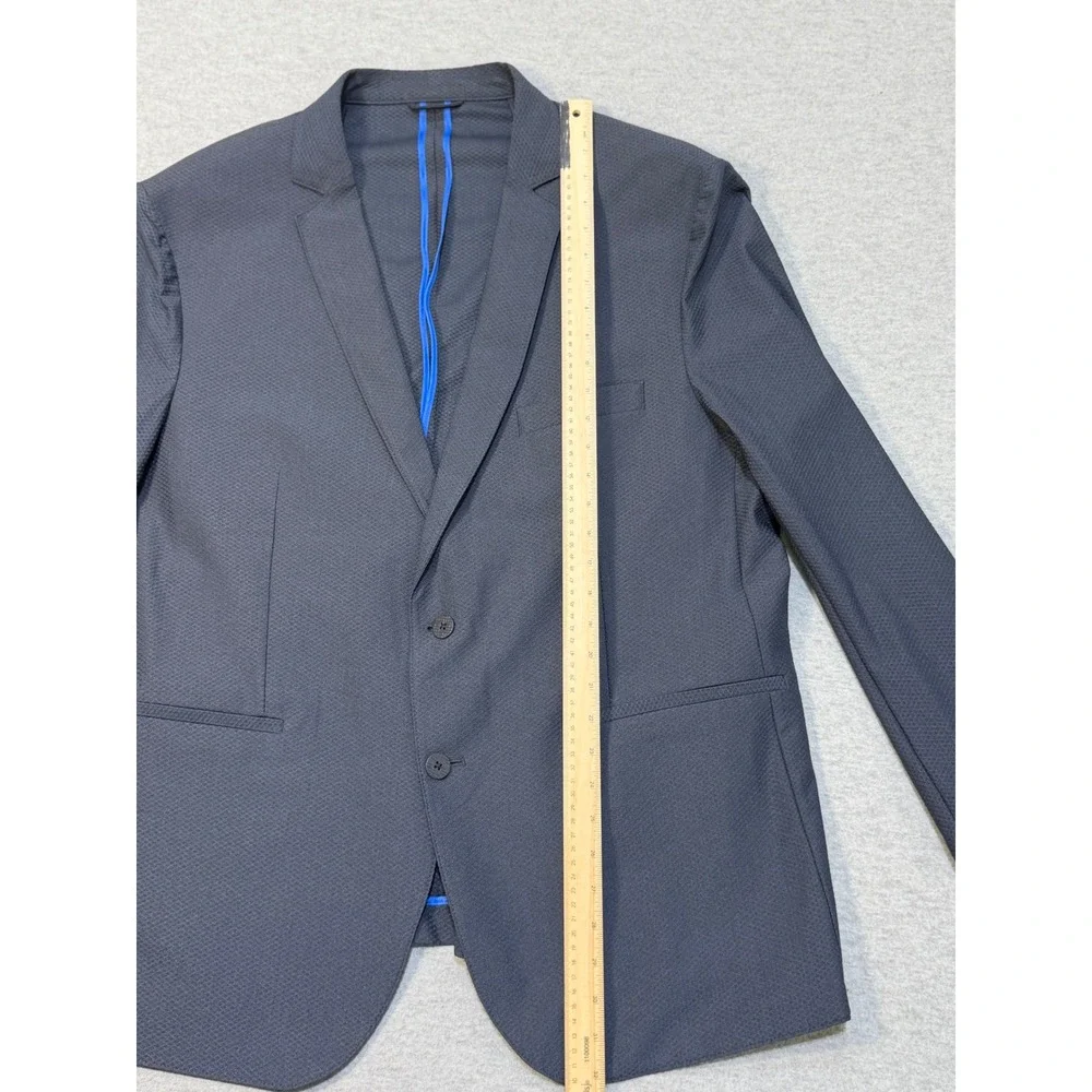 Twillory Performance Blazer Mens 50R Navy Blue 4-Way Stretch Cooling Tech Jacket